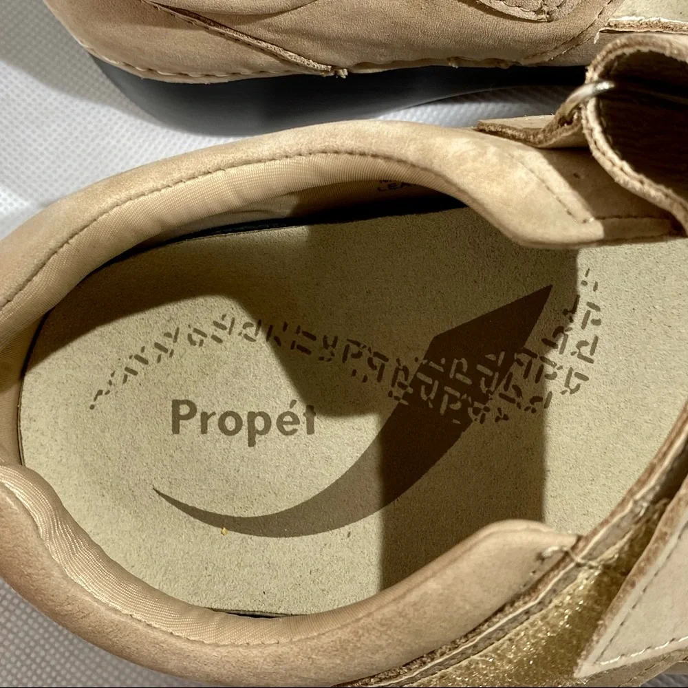 Propet Pedic Walker Sandals Dusty Tan Nubuck NW/OT Adjustable Straps - Picture 3 of 15